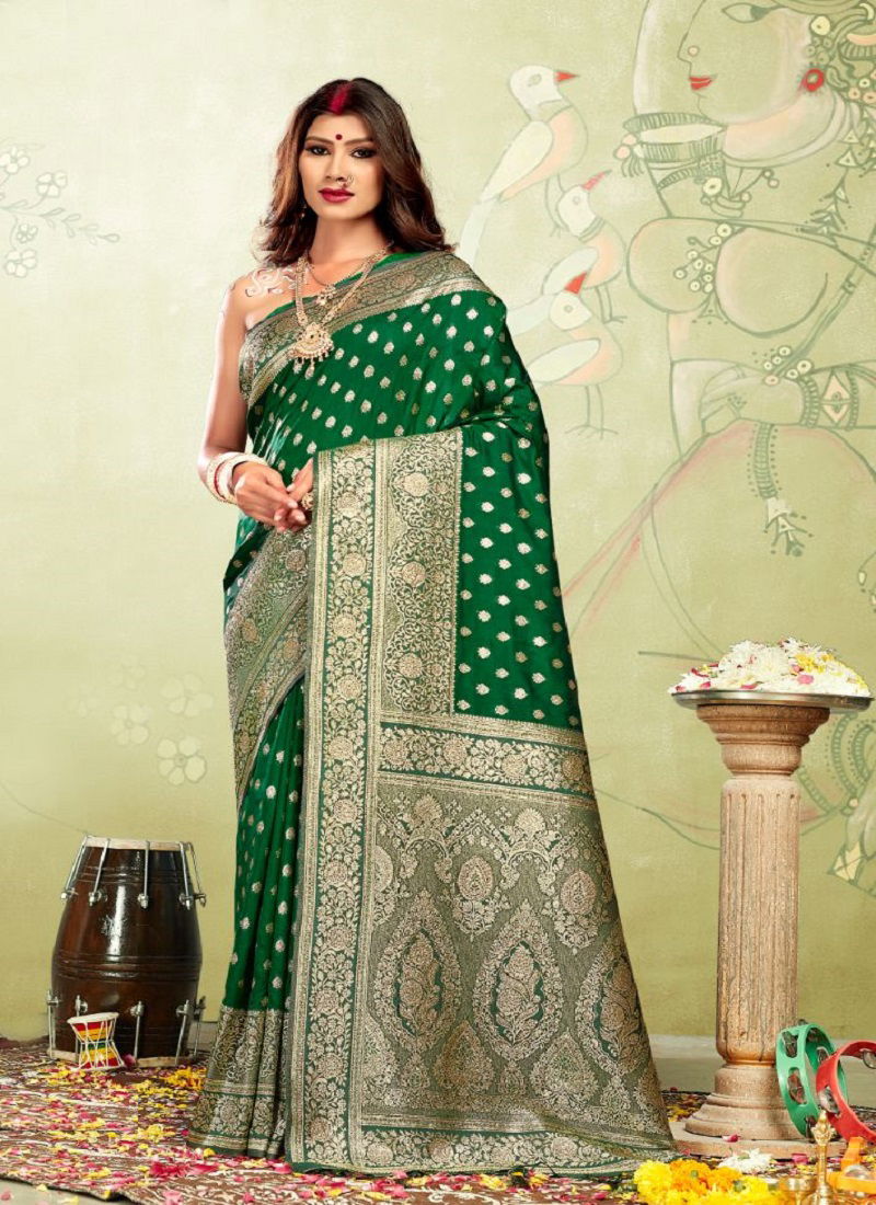 Bunawat Kia Designer Banarasi Silk Sarees Catalog
